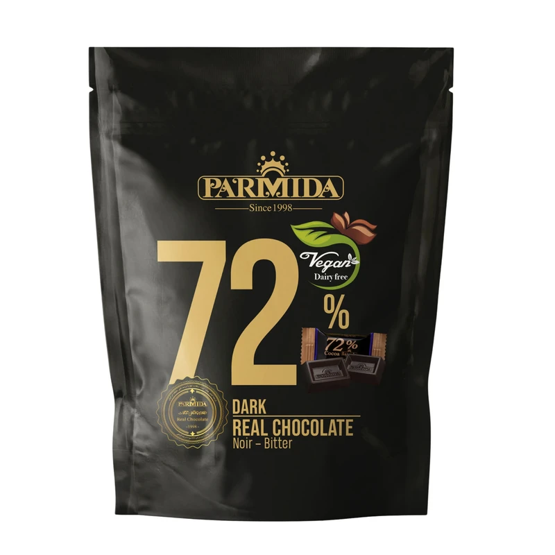 شکلات تلخ ۷۲ درصد پارمیدا - ۷۰ گرم