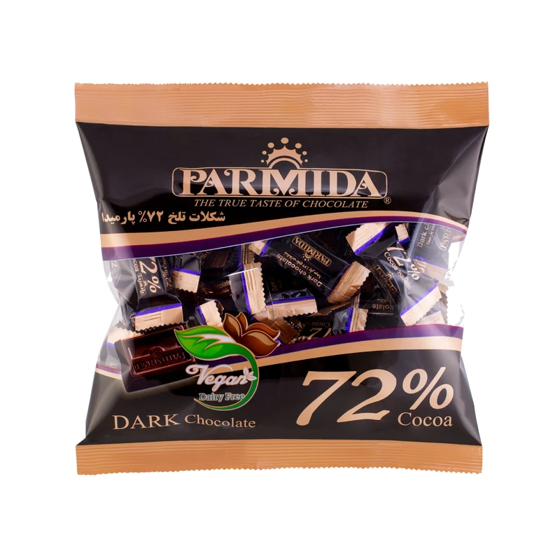 شکلات تلخ ۷۲ درصد پارمیدا - ۲۲۰ گرم